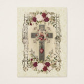 Funeral Cross Religious Memorial Heilige Kaart - (Voorkant)