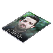 Funeral Custom Photo Bereavement in Loving Memory Notitieboek (Linkerzijde)
