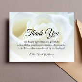 Funeral Dank je wel, grief Floral | Bereavement Bedankkaart