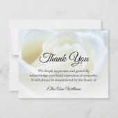 Funeral Dank je wel, grief Floral | Bereavement Bedankkaart (Voorkant)