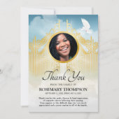 Funeral Dank u - Gates of Heaven Sympathy Bedankkaart (Voorkant)