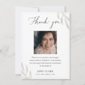 Funeral Dank u Kaart (Voorkant)