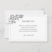 Funeral Dank u Kaart (Voorkant)