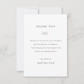 Funeral Dank u Kaart | WATERVERF (Voorkant)