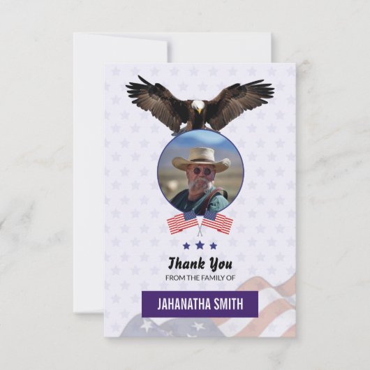 Funeral Dank u voor het militair leger Kaart (Voorkant)