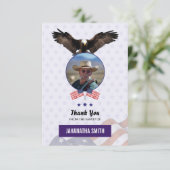 Funeral Dank u voor het militair leger Kaart (Staand voorkant)