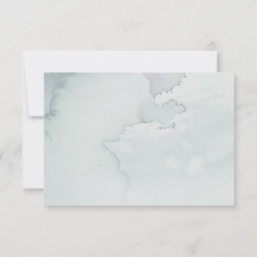 Funeral Dankje Botanische Groene Foto van Butterfl Bedankkaart (Achterkant)