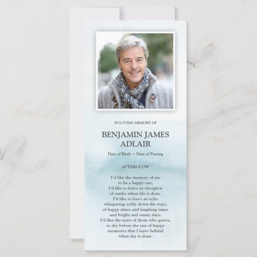 Funeral Dankuwel | Blauwe Waterverf was 1 (Voorkant)