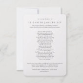 Funeral Dankuwel | Enkel Elegant (Achterkant)