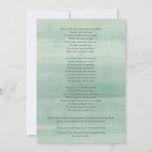 Funeral Dankuwel | Floral Meadow 3 (Achterkant)