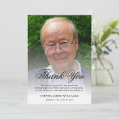 Funeral Dankuwel foto van Ref | Bereavement Bedankkaart (Staand voorkant)