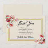 Funeral Dankuwel Kaart| Papies Bedankkaart (Voorkant / Achterkant)