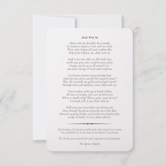 Funeral Dankuwel | Memories Blush. (Achterkant)