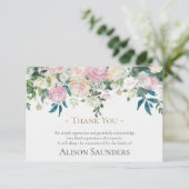 Funeral Dankuwel | Waterverf bloemen (Staand voorkant)