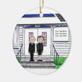 Funeral Director Couple Keramisch Ornament (Links)