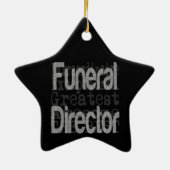 Funeral Director Extraordinaire Keramisch Ornament (Achterkant)