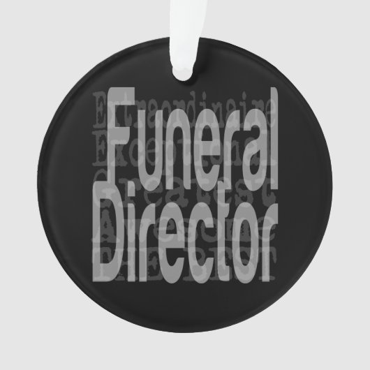 Funeral Director Extraordinaire Ornament (voorkant)