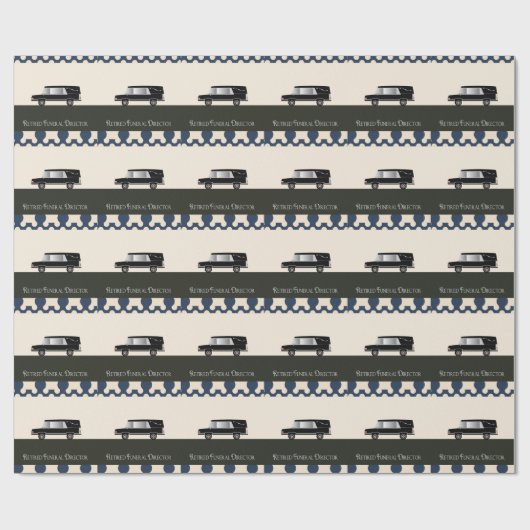 Funeral Director Gift Wrapping Paper Cadeaupapier (Vlak)