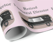 Funeral Director Gift Wrapping Paper roze Cadeaupapier (Rol Hoek)