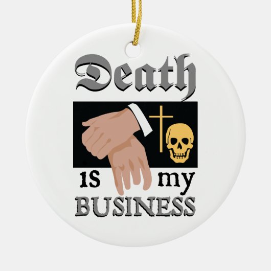 Funeral Director Keramisch Ornament (Voorkant)