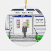 Funeral Director - Male Keramisch Ornament (Voorkant)