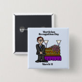 Funeral Director met Casket Button (Voorkant /achterkant)