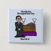 Funeral Director met Casket Button (Voorkant)