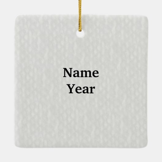 Funeral Director met Casket Kerstversiering Keramisch Ornament (Achterkant)