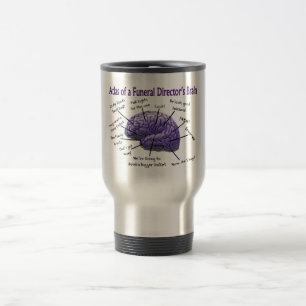 Funeral Director/Mortician Funny Brain Design Reisbeker