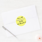 Funeral Director/Mortician Funny Gifts Ronde Sticker (Envelop)