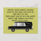 Funeral Director/Mortician Funny Hearse Design Briefkaart (Voorkant)