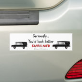 Funeral Director/Mortician Funny Hearse Design Bumpersticker (Op auto)