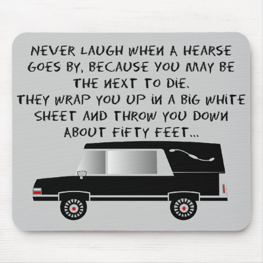 Funeral Director/Mortician Funny Hearse Design Muismat (Voorkant)