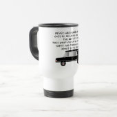 Funeral Director/Mortician Funny Hearse Design Reisbeker (Voorkant links)