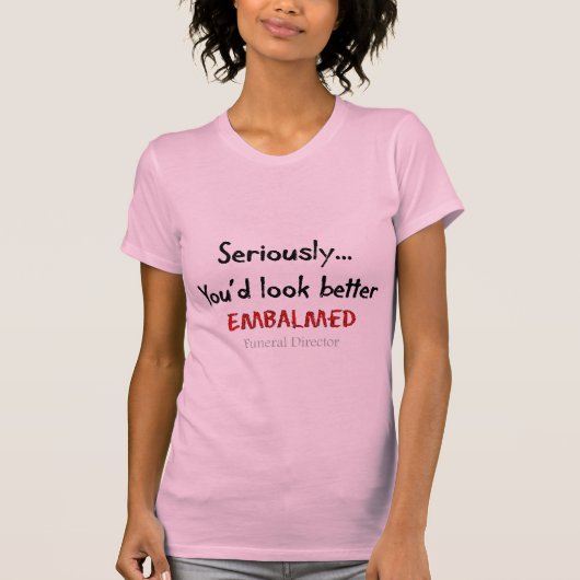Funeral Director/Mortician Funny Hearse Design T-shirt (Voorkant)