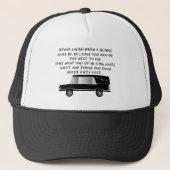 Funeral Director/Mortician Funny Hearse Design Trucker Pet (Voorkant)