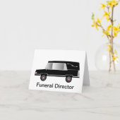 Funeral Director Note Cards Blank Inside Kaart (Gele Bloem)