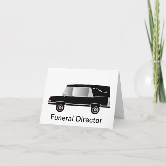 Funeral Director Note Cards Blank Inside Kaart (Voorkant)
