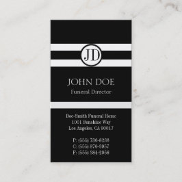 Funeral Director Pendant Black Visitekaartje