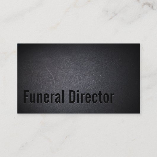 Funeral Director Professional Dark Visitekaartje (Voorkant)