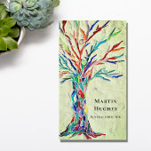 Funeral Director Tree of Life Green Visitekaartje