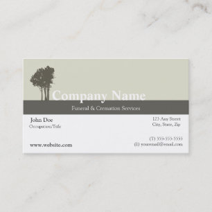Funeral Director Visitekaartje