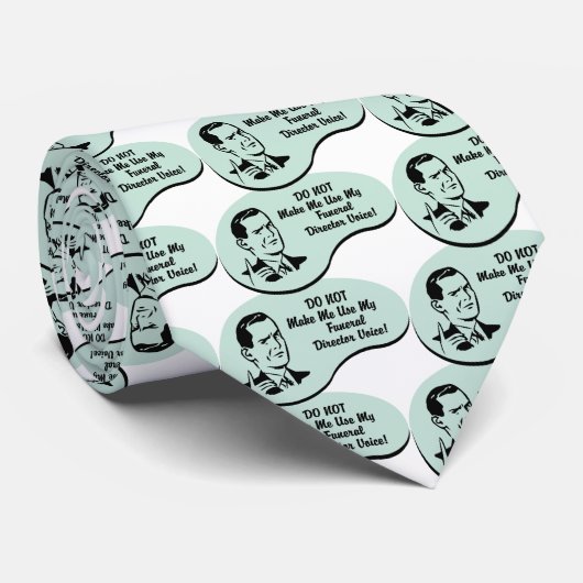 Funeral Director Voice Stropdas (Opgerold)