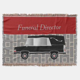 Funeral Director Woven Blanket Red Deken