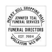 Funeral Directors Rubber Stamp Rubberstempel (Afrduk)