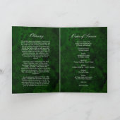Funeral Emerald Greenery |Memorandum Programma (Binnen)