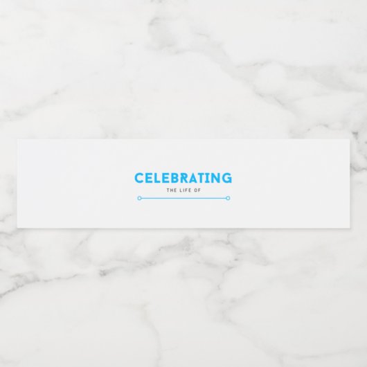 Funeral Favors | Etiketten voor flessen (Enkel label)