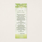 Funeral Floral Bladwijzer Sjabloon Mini Visitekaartjes (Achterkant)