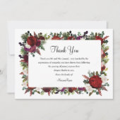 Funeral Floral - Hartelijk dank Bedankkaart (Voorkant)