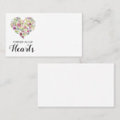 Funeral Flower Heart | bloemistenboodschap Visitekaartje (Voorkant / Achterkant)